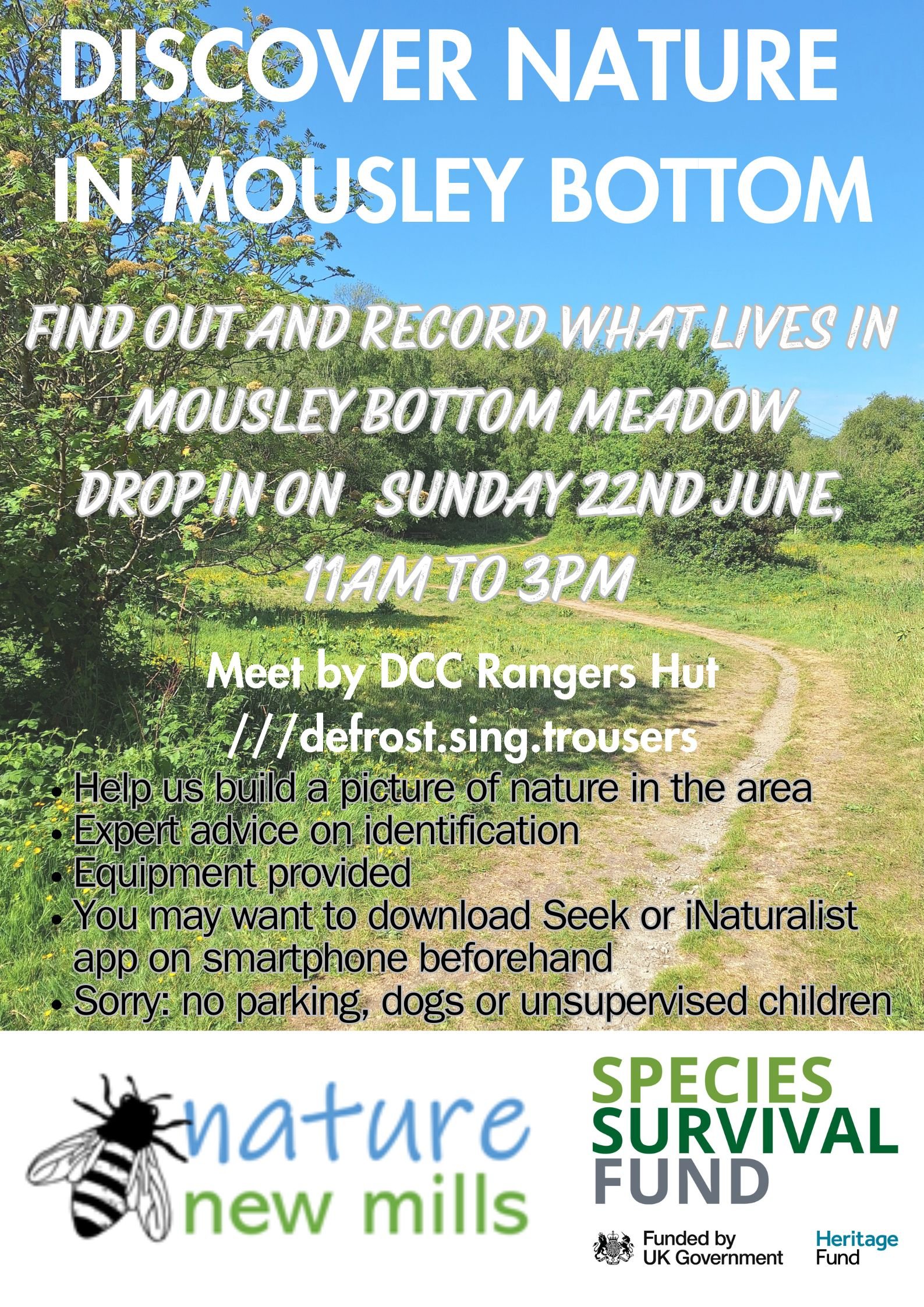 Nature Discovery Event, Sunday 22nd June 2025